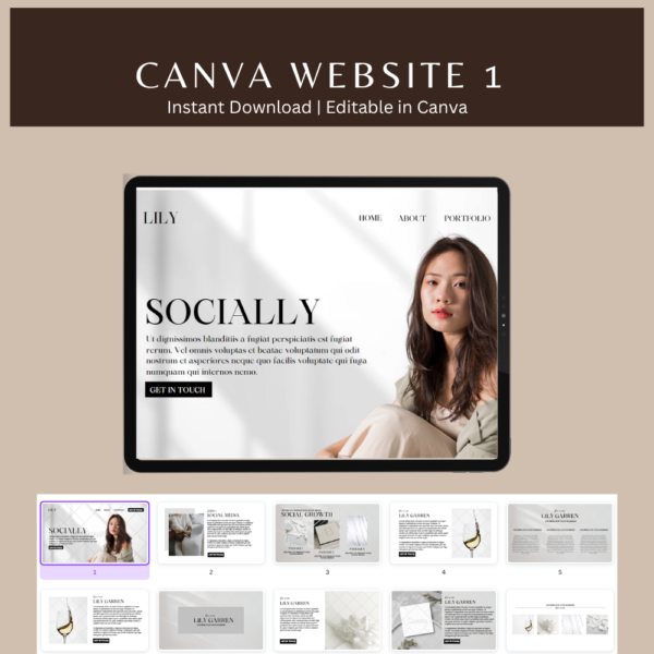 Canva Websites Editable Templates - Image 2