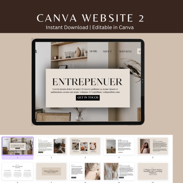 Canva Websites Editable Templates - Image 3