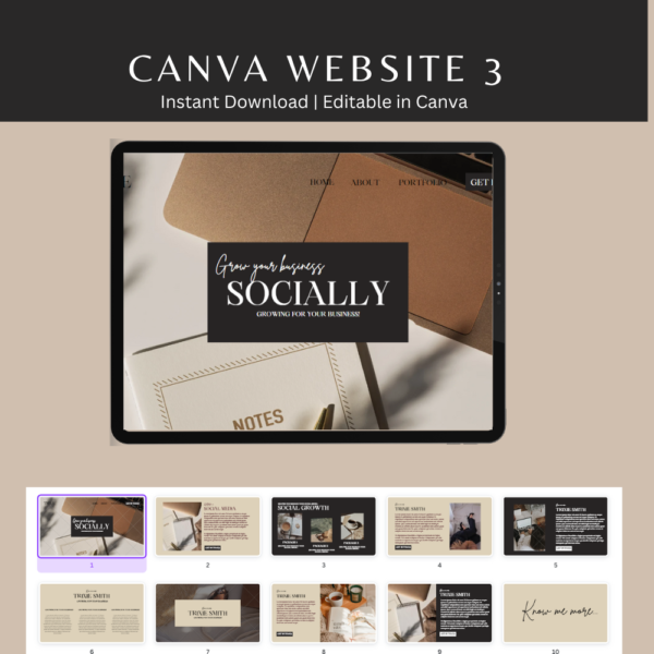 Canva Websites Editable Templates - Image 4