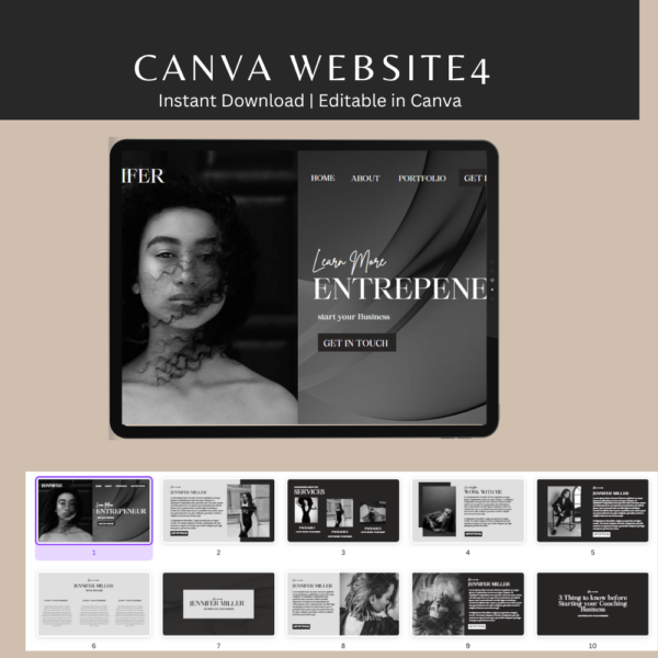 Canva Websites Editable Templates - Image 5