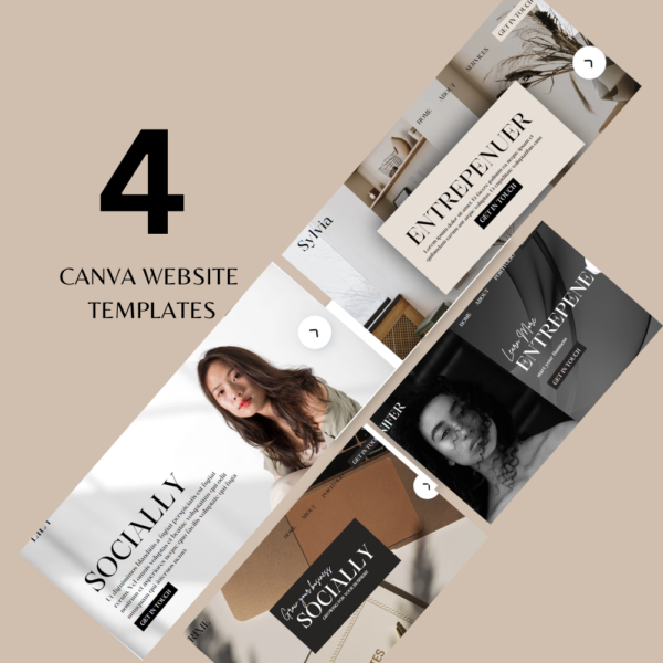 Canva Websites Editable Templates